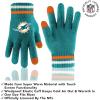 imageUltra Game Adults NFL Official Super Soft Team Stripe Winter Beanie Knit Hat with Extra Warm Touch Screen GlovesTeam Color
