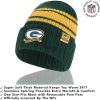 imageUltra Game Adults NFL Official Super Soft Team Stripe Winter Beanie Knit Hat with Extra Warm Touch Screen GlovesTeam Color