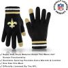 imageUltra Game Adults NFL Official Super Soft Team Stripe Winter Beanie Knit Hat with Extra Warm Touch Screen GlovesTeam Color