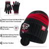 imageUltra Game Adults NFL Official Super Soft Team Stripe Winter Beanie Knit Hat with Extra Warm Touch Screen GlovesTeam Color