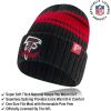 imageUltra Game Adults NFL Official Super Soft Team Stripe Winter Beanie Knit Hat with Extra Warm Touch Screen GlovesTeam Color