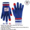 imageUltra Game Adults NFL Official Super Soft Team Stripe Winter Beanie Knit Hat with Extra Warm Touch Screen GlovesTeam Color