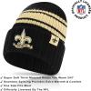 imageUltra Game Adults NFL Official Super Soft Team Stripe Winter Beanie Knit Hat with Extra Warm Touch Screen GlovesTeam Color