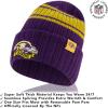 imageUltra Game Adults NFL Official Super Soft Team Stripe Winter Beanie Knit Hat with Extra Warm Touch Screen GlovesTeam Color