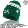 imageUltra Game Adults NFL Official Super Soft Team Stripe Winter Beanie Knit Hat with Extra Warm Touch Screen GlovesTeam Color