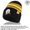 imageUltra Game Adults NFL Official Super Soft Team Stripe Winter Beanie Knit Hat with Extra Warm Touch Screen GlovesTeam Color