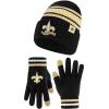 imageUltra Game Adults NFL Official Super Soft Team Stripe Winter Beanie Knit Hat with Extra Warm Touch Screen GlovesTeam Color