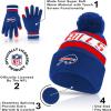 imageUltra Game Adults NFL Official Super Soft Winter Beanie Knit Hat With Warm Touch Screen GlovesTeam Color 1