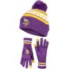 imageUltra Game Adults NFL Official Super Soft Winter Beanie Knit Hat With Warm Touch Screen GlovesTeam Color 1