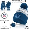 imageUltra Game Adults NFL Official Super Soft Winter Beanie Knit Hat With Warm Touch Screen GlovesTeam Color 1