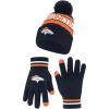 imageUltra Game Adults NFL Official Super Soft Winter Beanie Knit Hat With Warm Touch Screen GlovesTeam Color 1