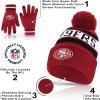 imageUltra Game Adults NFL Official Super Soft Winter Beanie Knit Hat With Warm Touch Screen GlovesTeam Color 1