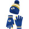imageUltra Game Adults NFL Official Super Soft Winter Beanie Knit Hat With Warm Touch Screen GlovesTeam Color 1