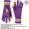 imageUltra Game Adults NFL Official Super Soft Winter Beanie Knit Hat With Warm Touch Screen GlovesTeam Color 1