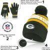 imageUltra Game Adults NFL Official Super Soft Winter Beanie Knit Hat With Warm Touch Screen GlovesTeam Color 1