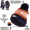 imageUltra Game Adults NFL Official Super Soft Winter Beanie Knit Hat With Warm Touch Screen GlovesTeam Color 1