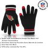 imageUltra Game Adults NFL Official Super Soft Winter Beanie Knit Hat With Warm Touch Screen GlovesTeam Color 1