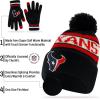 imageUltra Game Adults NFL Official Super Soft Winter Beanie Knit Hat With Warm Touch Screen GlovesTeam Color 1