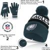 imageUltra Game Adults NFL Official Super Soft Winter Beanie Knit Hat With Warm Touch Screen GlovesTeam Color 1