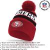 imageUltra Game Adults NFL Official Super Soft Winter Beanie Knit Hat With Warm Touch Screen GlovesTeam Color 1