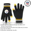 imageUltra Game Adults NFL Official Super Soft Winter Beanie Knit Hat With Warm Touch Screen GlovesTeam Color 1