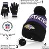 imageUltra Game Adults NFL Official Super Soft Winter Beanie Knit Hat With Warm Touch Screen GlovesTeam Color 1