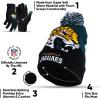 imageUltra Game Adults NFL Official Super Soft Winter Beanie Knit Hat With Warm Touch Screen GlovesTeam Color 2