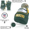 imageUltra Game Adults NFL Official Super Soft Winter Beanie Knit Hat With Warm Touch Screen GlovesTeam Color 2