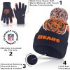 imageUltra Game Adults NFL Official Super Soft Winter Beanie Knit Hat With Warm Touch Screen GlovesTeam Color 2