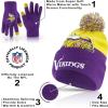 imageUltra Game Adults NFL Official Super Soft Winter Beanie Knit Hat With Warm Touch Screen GlovesTeam Color 2