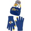 imageUltra Game Adults NFL Official Super Soft Winter Beanie Knit Hat With Warm Touch Screen GlovesTeam Color 2