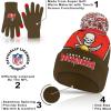 imageUltra Game Adults NFL Official Super Soft Winter Beanie Knit Hat With Warm Touch Screen GlovesTeam Color 2