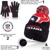 imageUltra Game Adults NFL Official Super Soft Winter Beanie Knit Hat With Warm Touch Screen GlovesTeam Color 2