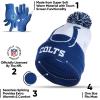 imageUltra Game Adults NFL Official Super Soft Winter Beanie Knit Hat With Warm Touch Screen GlovesTeam Color 2