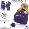 imageUltra Game Adults NFL Official Super Soft Winter Beanie Knit Hat With Warm Touch Screen GlovesTeam Color 2