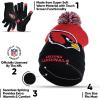 imageUltra Game Adults NFL Official Super Soft Winter Beanie Knit Hat With Warm Touch Screen GlovesTeam Color 2