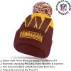 imageUltra Game Adults NFL Official Super Soft Winter Beanie Knit Hat With Warm Touch Screen GlovesTeam Color 2