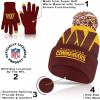 imageUltra Game Adults NFL Official Super Soft Winter Beanie Knit Hat With Warm Touch Screen GlovesTeam Color 2