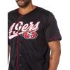 imageUltra Game Mens Mesh Baseball Jersey Tee Shirt NFLTeam Color