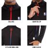 imageUltra Game Mens NBA Official Long Sleeve Active Quarter Zip Pullover TShirtHeather Gray