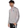 imageUltra Game Mens NBA Official Long Sleeve Active Quarter Zip Pullover TShirtHeather Gray