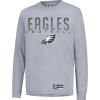 imageUltra Game Mens NBA Official Super Soft Game Day Long Sleeve TShirtHeather Gray
