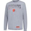 imageUltra Game Mens NBA Official Super Soft Game Day Long Sleeve TShirtHeather Gray