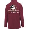 imageUltra Game Mens NCAA Official Super Soft Quarter Zip Long Sleeve TShirtTeam Color
