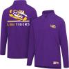 imageUltra Game Mens NCAA Official Super Soft Quarter Zip Long Sleeve TShirtTeam Color