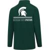 imageUltra Game Mens NCAA Official Super Soft Quarter Zip Long Sleeve TShirtTeam Color