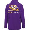 imageUltra Game Mens NCAA Official Super Soft Quarter Zip Long Sleeve TShirtTeam Color
