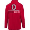 imageUltra Game Mens NCAA Official Super Soft Quarter Zip Long Sleeve TShirtTeam Color