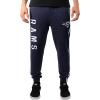 imageUltra Game Mens NFL Official Active Super Soft Fleece Game Day Jogger SweatpantsTeam Color Stripe