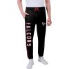 imageUltra Game Mens NFL Official Active Super Soft Fleece Game Day Jogger SweatpantsTeam Color Stripe